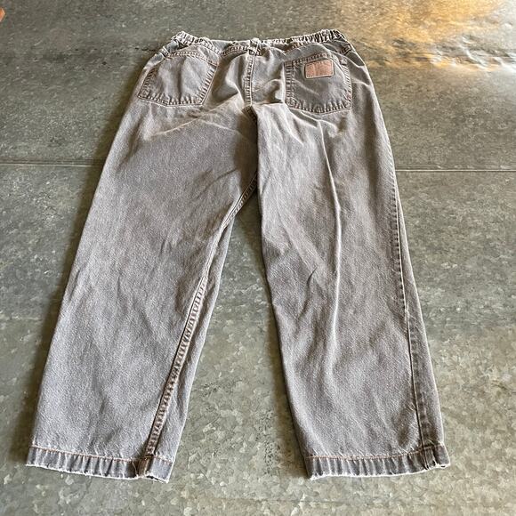 Vintage Haband Casual Joe Denim Jeans 30 Gray Distressed Elastic Waist Grandpa - Picture 7 of 12